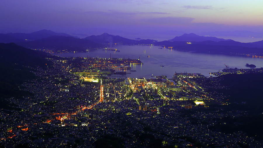 Night View from Mt. Haigamine (Hiroshima)